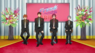 Nonton Free! Movie 2: Timeless Medley - Yakusoku: Character Butai Aisatsu Sub Indo