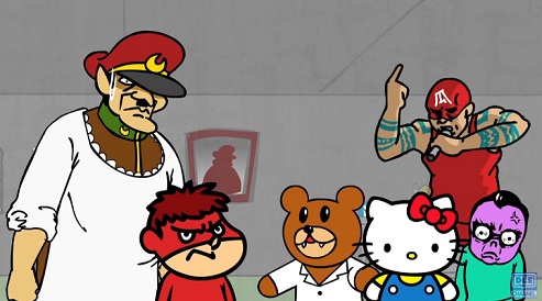 Nonton Taka no Tsume x Hello Kitty ga Masaka no Collab! Sub Indo